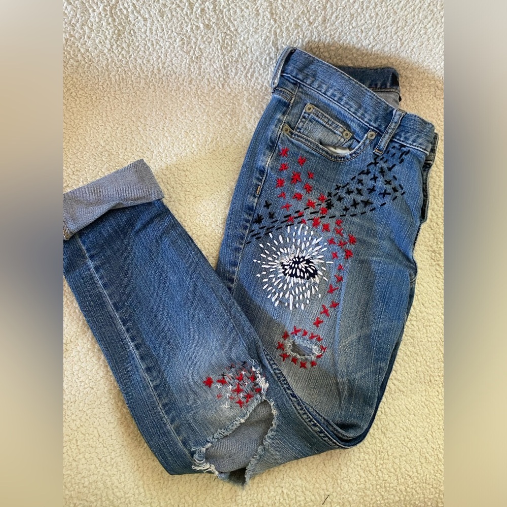 Banana Republic, up cycled jeans